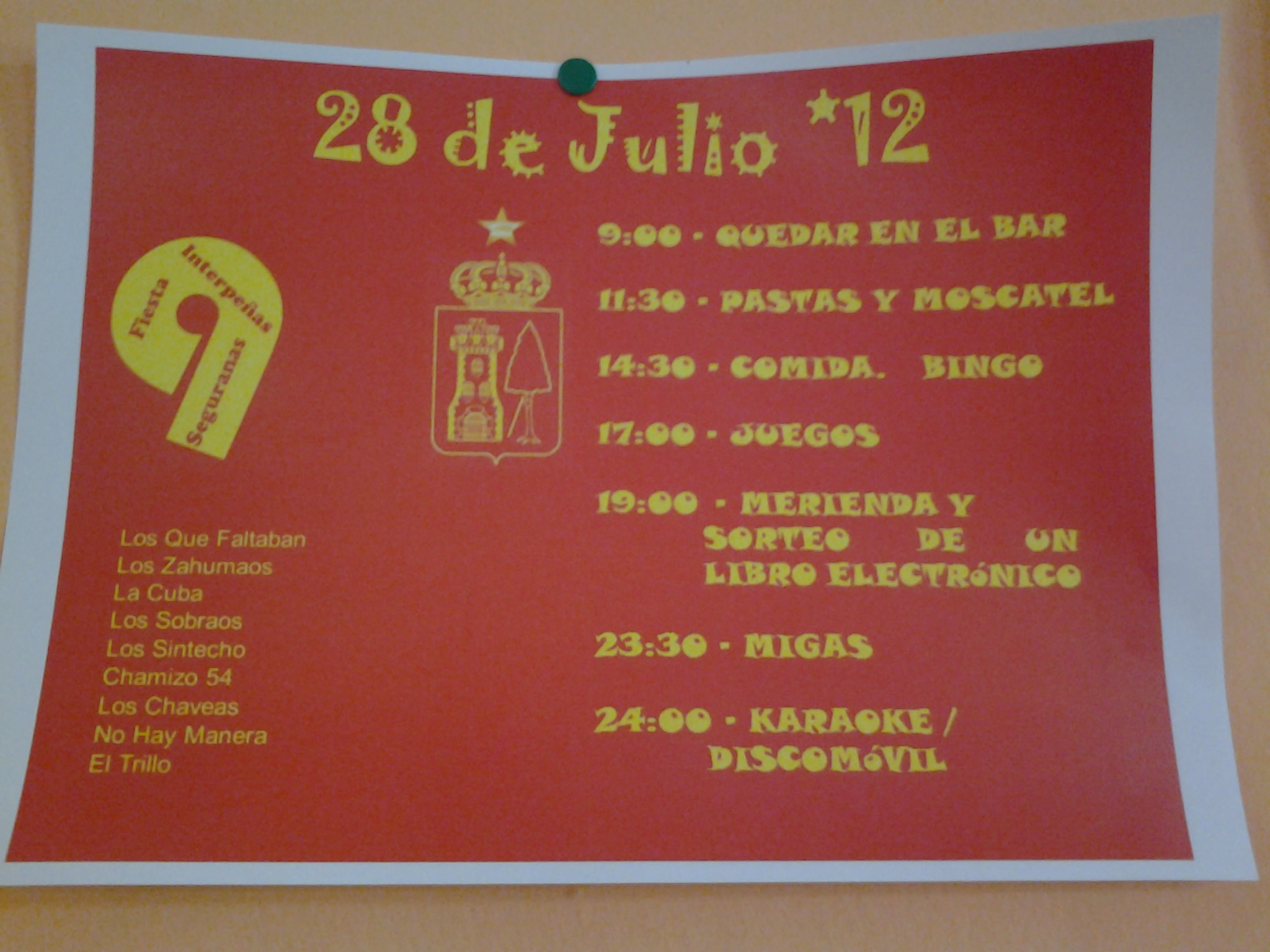 Cartel 9ª Fiesta Interpeñas